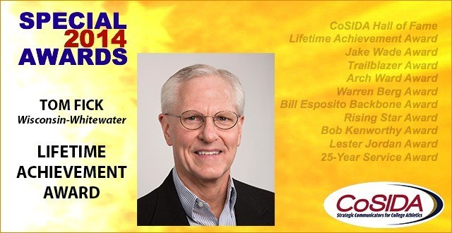 Lifetime Achievement Award: Tom Fick, Wisconsin-Whitewater